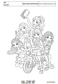 lego-friends boyama sayfaları